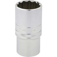 Draper 33858 1/2" Square Drive Hi-Torq 12 Point Deep Socket, 30mm Size
