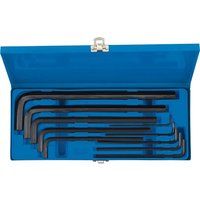 Draper 33895 Expert Metric Extra Long Pattern Hexagon Key Set, 10 Pieces , Blue