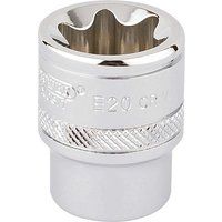 Draper TX-STAR£ Socket, 3/8" Sq. Dr., E20