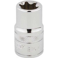 Draper 34327 TX-Star 1/2 Inch Square Drive E16 Socket, Blue