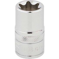 Draper TX-STAR£ Socket, 1/2" Sq. Dr., E18