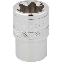 Draper TX-STAR£ Socket, 1/2" Sq. Dr., E22