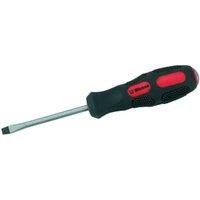 Draper 35176 Expert Pound Thru Plain Slot Screwdriver with Soft Grip, 5.5mm x 75mm