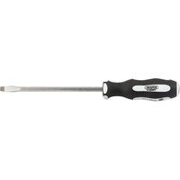 Draper 35183 Expert Pound Thru Plain Slot Screwdriver with Soft Grip, 6.5mm x 150mm
