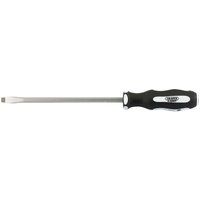 Draper Pound Thru' Plain Slot Soft Grip Screwdriver, 8 x 200mm