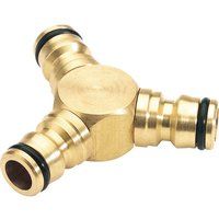 Draper Tools Expert Brass Three Way Connector