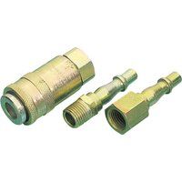 Draper 37844 Air Line Coupling Set, 1/4" BSP, 3 Pieces