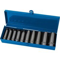 Draper 38369 Expert Hi-Torq Metric Socket Set, 1/2" Square Drive, 10 Pieces