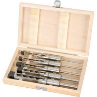 Draper 40406 Hollow Square Mortice Chisel and Bit Set, 5 Pieces