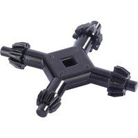 Draper 43862 4 Way Chuck Key, Black