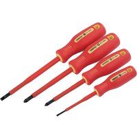 Draper 46539 Fully Insulated Screwdriver Set, 4 Pieces