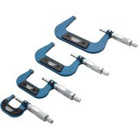 Draper 46607 Expert Metric External Micrometer Set, 4 Pieces , Blue