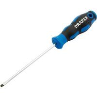 Draper 48920 Plain Slot Screwdriver with Soft Grip Handle, 3.2mm x 100mm