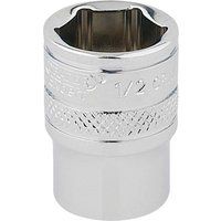 Draper 49010 1/4" Square Drive Polished Chrome Imperial Socket, 1/2" Size