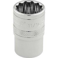Draper HI-TORQ£ 12 Point Socket, 3/8" Sq. Dr., 11/16"