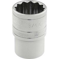Draper 49481 Square Drive Hi-Torq 12 Points Socket 3/8" Length