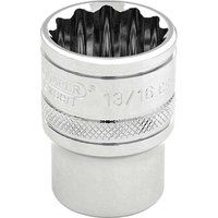 Draper 3/8" Square Drive Hi-Torq 12 Point Socket (13/16") 49482