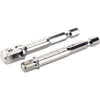 Draper 50087 Hexagon Adaptor, Blue, 1/4" and 3/8" Square Drive
