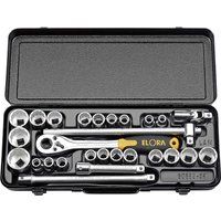 Elora Metric and Imperial Socket Set, 1/2" Sq. Dr. (28 Piece) 50650
