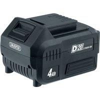 Draper 55898 D20 20V Lithium Battery (4.0Ah), 20 V
