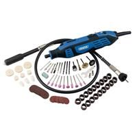 Draper 58300 111 Piece Accessory ROTARY MULTI TOOL KIT Engraver Flex Shaft Tool