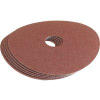 Draper 58617 Aluminium Oxide Sanding Disc, 60 Grit, Blue, 115mm, Pack of 5