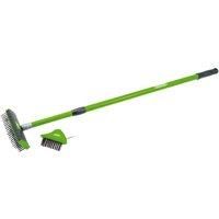 Draper PHWB/SET Paving Brush Set with Twin Heads And Telescopic Handle Green