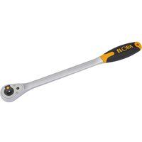 Draper 770-L115F Square Drive Elora Quick Release Soft Grip Reversible Ratchet, Blue, 375 mm