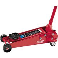 Draper 60977 Heavy Duty Garage Trolley Jack, Red, 3 Tonne