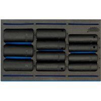 Draper 63483 1/2" Square Drive Deep Impact Socket 11 Piece Set in 1/4 Eva Insert Tray