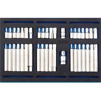 DRAPER 40 PIECE SCREWDRIVER INSERT BIT SET IN 1/4 DRAWER EVA TRAY, STOCK: 63515