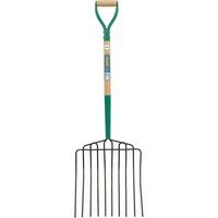 Draper DRA63578 10 Prong Manure Fork with Wood Shaft and MYD Handle