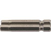 Draper 64259 6mm 1/4" Hex Hexagonal Insert Bit 50mm Long (2 Piece)