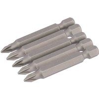 Draper 64281 No.1 1/4" Hex PZ Type Insert Bit 50mm Long (5 Pieces)