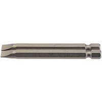 Draper 64309 6.5mm 1/4" Hex Plain Slot Insert Bit 75mm Long (2 Piece)