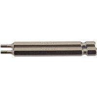 Draper 64319 2.5mm 1/4" Hex Hexagonal Insert Bit 75mm Long (2 Piece)