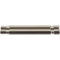Draper Hexagonal Insert Bit, 5mm, 1/4" Hex, 75mm Long (Pack of 2)