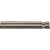 Draper 64340 6mm 1/4" Hex Hexagonal Insert Bit 75mm Long (2 Piece)