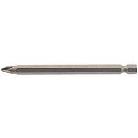 Draper 64362 No.2 1/4" Hex PZ Type Insert Bit 100mm Long