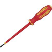 Draper 64368 Ergo Plus VDE Plain Slot 3.0mm Screwdriver, 100 mm Blade Length
