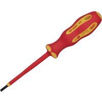 Draper 64414 Ergo Plus VDE Plain Slot 4.0mm Screwdriver, 100 mm Blade Length