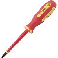 DRAPER XP1000® VDE CROSS SLOT SCREWDRIVER, NO.2 X 100MM STOCK NO: 64432      PAR