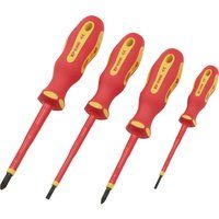 VDE Insulated Screwdriver 4pc Set for Professional Electricians Draper 64693