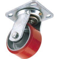 Draper Swivel Plate Fixing HD Polyurethane Wheel 200mm Diameter SWL 500kg 65532