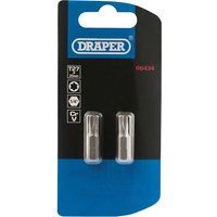 Draper TX-STAR£ Insert Bit, 1/4" Hex, 25mm Long, T27 (Pack of 2)