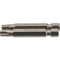 GENUINE Draper T30 1/4" Hex. Draper TX-STAR® Insert Bit 50mm Long x 2 | 66491