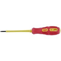 Draper 1x Expert 2.5mmx75mm Insulated Plain Slot Screwdriver Professional Tool