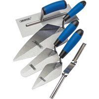 Draper 70372 Soft Grip Trowel Set, 5 Piece, Silver and Blue, One Size