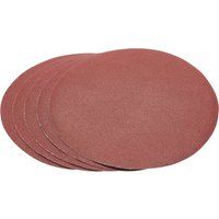 1x Pack of 5 Draper 100 Grit Hook & Eye Aluminium Oxide Sanding Discs - 230mm