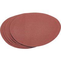 1x Pack of 5 Draper 120 Grit Hook & Eye Aluminium Oxide Sanding Discs - 230mm
